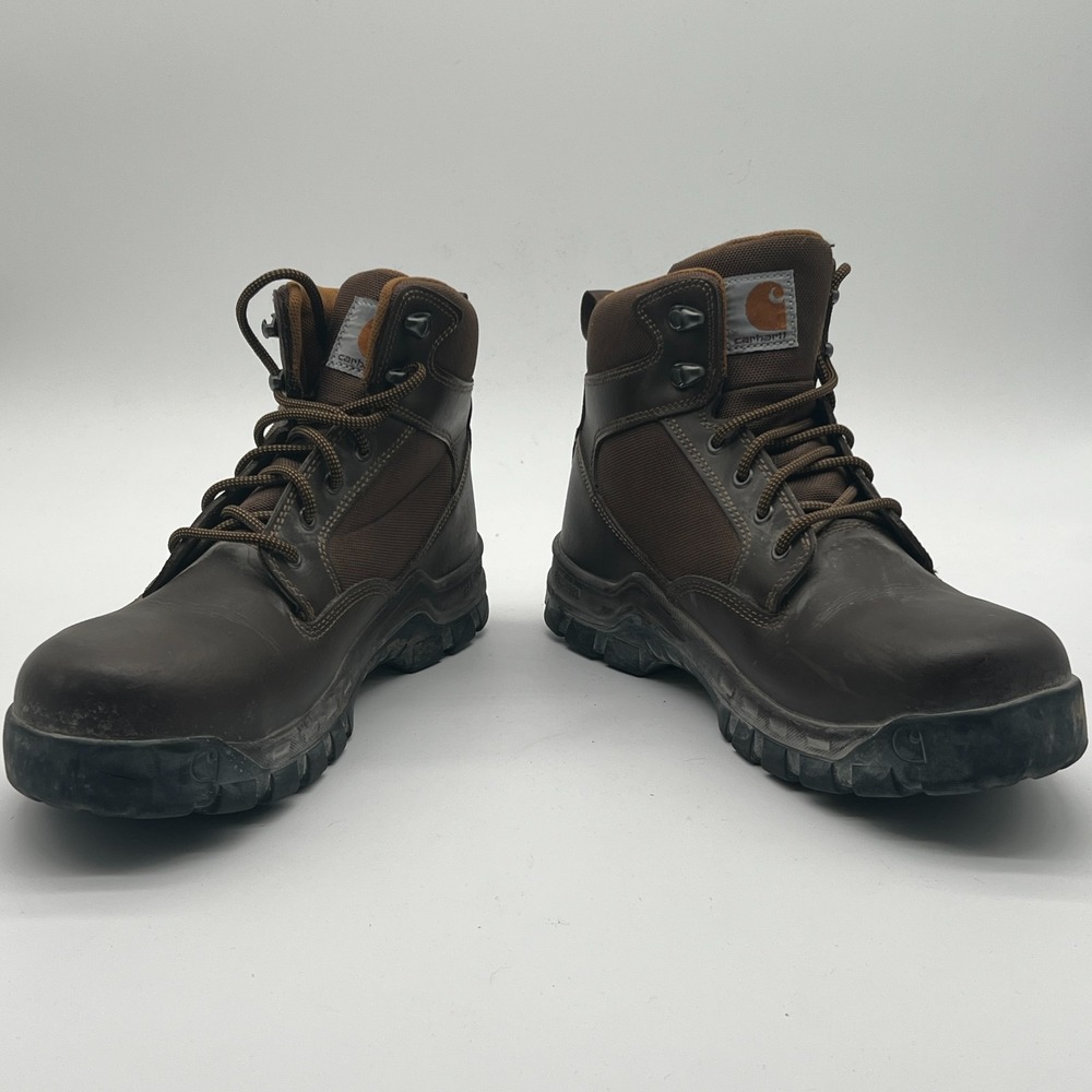 Carhartt CMF6284 Rugged Flex 6 Steel Toe Work Boots Mens 11 M Brown Leather EH